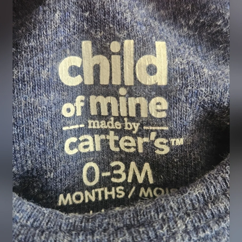 Carter's Navy Bodysuit with Puppy Print 
